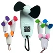 Portable Flashlight Fan With Carabiner | https://www.bestnamebadges.com