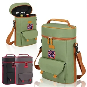 Storage Bag Two Red Wine Thermal Handbag | https://www.bestnamebadges.com