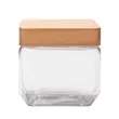 27 oz. Wooden Top Glass Candy Jars | https://www.bestnamebadges.com