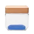 27 oz. Wooden Top Glass Candy Jars | https://www.bestnamebadges.com