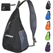 Foldable Lightweight Sling Backpack With Custom Logo Bag | https://www.bestnamebadges.com