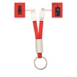 Keychain Dual USB Charging Cable | https://www.bestnamebadges.com