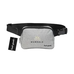 Fresh Goods Everett rPET Heathered Belt Bag | https://www.bestnamebadges.com