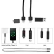 3' 100W Light-Up Quick Charge Cable | https://www.bestnamebadges.com