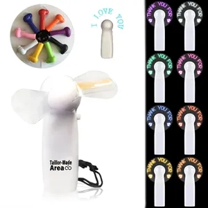 Custom LED Message Fan with Scrolling Text Display | https://www.bestnamebadges.com