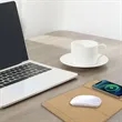 15W Fast Charge Custom Cork Wireless Charging Mouse Pad | https://www.bestnamebadges.com