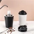 12oz. Reusable Coffee Mug With Lid Travel Plastic Cup | https://www.bestnamebadges.com