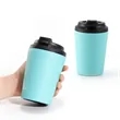 12oz. Reusable Coffee Mug With Lid Travel Plastic Cup | https://www.bestnamebadges.com