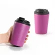 12oz. Reusable Coffee Mug With Lid Travel Plastic Cup | https://www.bestnamebadges.com
