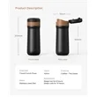 Portable French Press Pot Car Travel Coffee Maker | https://www.bestnamebadges.com