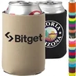 Custom 4mm Collapsible Can Coolers with Drinking Sleeves | https://www.bestnamebadges.com