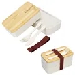 Hearty Wheat Straw Lunch Box Set | https://www.bestnamebadges.com
