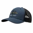 Embroidered Richardson Low Pro Heather Trucker Hat | https://www.bestnamebadges.com