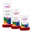 Heathrow VividPrint™ Award on Alberton Base - Red | https://www.bestnamebadges.com