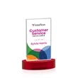 Heathrow VividPrint™ Award on Alberton Base - Red | https://www.bestnamebadges.com