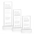 Heathrow Award on Alberton Base - White | https://www.bestnamebadges.com