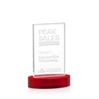Heathrow Award on Alberton Base - Red | https://www.bestnamebadges.com