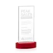 Heathrow Award on Alberton Base - Red | https://www.bestnamebadges.com