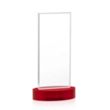 Heathrow Award on Alberton Base - Red | https://www.bestnamebadges.com