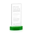 Heathrow Award on Alberton Base - Green | https://www.bestnamebadges.com