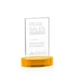 Heathrow Award on Alberton Base - Amber | https://www.bestnamebadges.com
