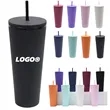 26oz Colorful Plastic Tumbler Straw For Cold Beverages Cup | https://www.bestnamebadges.com