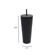 26oz Colorful Plastic Tumbler Straw For Cold Beverages Cup | https://www.bestnamebadges.com