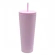 26oz Colorful Plastic Tumbler Straw For Cold Beverages Cup | https://www.bestnamebadges.com