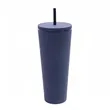 26oz Colorful Plastic Tumbler Straw For Cold Beverages Cup | https://www.bestnamebadges.com