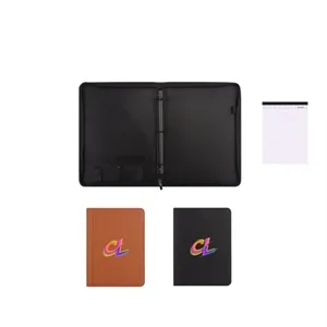 PU Leather Padfolio with Zipper