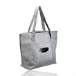 Non-Woven Durable Pocket Heathered Tote Bag | https://www.bestnamebadges.com