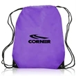 Quick Ship Drawstring Backpack w/ Reinforced Corners 14"x18" | https://www.bestnamebadges.com