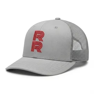 Richardson Freemont Trucker Hat w/Leather Patch, Embroidery