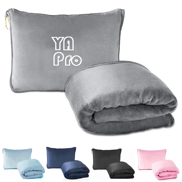 Travel Plane Blanket Pillow