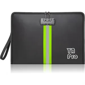 Safe Fireproof Waterproof Document Bag with Lock | https://www.bestnamebadges.com