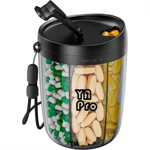 Large Pill Bottle Organizer for Travel | https://www.bestnamebadges.com