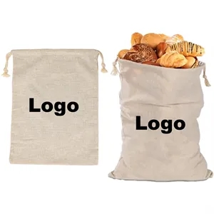 Reusable Natural Linen Bread Bags for Homemade