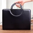 PU Leather Zippered Padfolio | https://www.bestnamebadges.com