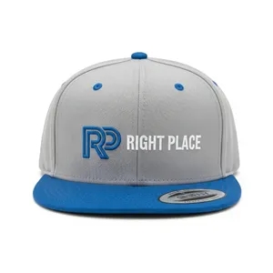 Yupoong Classic Premium Flat Bill Snapback Hat w/Embroidery