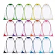 Clear Drawstring Backpack Stadium Approved Security Bag | https://www.bestnamebadges.com