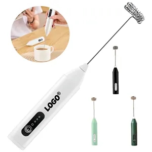 Electric Milk Frother Three Speed Settings Coffee Whisk