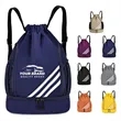 Drawstring Sports Bags With Shoes Compartment Backpacks | https://www.bestnamebadges.com