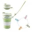 11.8oz Portable Travel Mugs Collapsible Silicone Cups | https://www.bestnamebadges.com