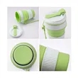 11.8oz Portable Travel Mugs Collapsible Silicone Cups | https://www.bestnamebadges.com