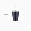 10oz Stainless Steel Cups Stackable Lightweight Metal Mugs | https://www.bestnamebadges.com
