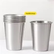 10oz Stainless Steel Cups Stackable Lightweight Metal Mugs | https://www.bestnamebadges.com