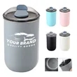 10oz Stainless Steel Travel Coffee Mugs Office with Lid | https://www.bestnamebadges.com
