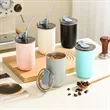10oz Stainless Steel Travel Coffee Mugs Office with Lid | https://www.bestnamebadges.com