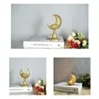 Creative Moon Shaped Candle Holders Table Decorations | https://www.bestnamebadges.com
