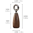 Kitchen Bar Home Restaurant Wood Handle Handheld Beer Opener | https://www.bestnamebadges.com